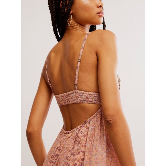 🎉LAST CHANCE🎉 FREE PEOPLE Forever Time Dress / Dusty Pink Combo - Picture 7 of 10